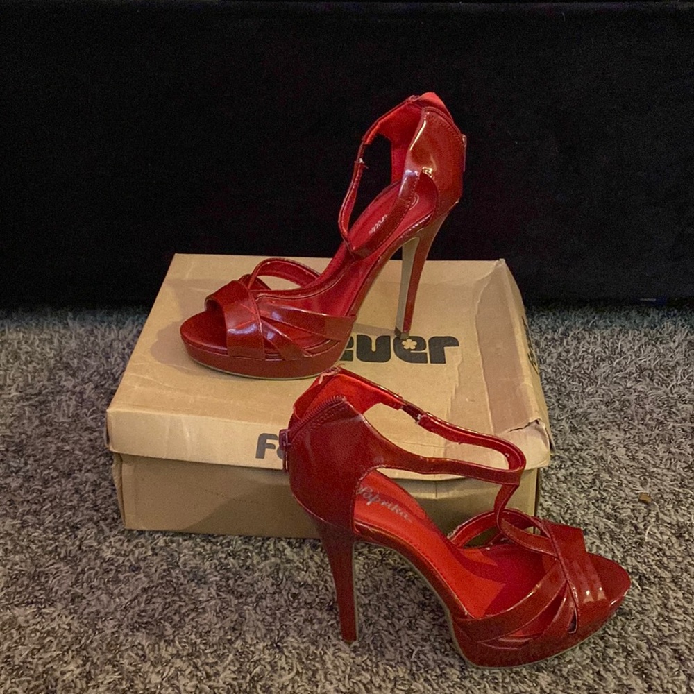 Red paprika heels. Brand new never worn